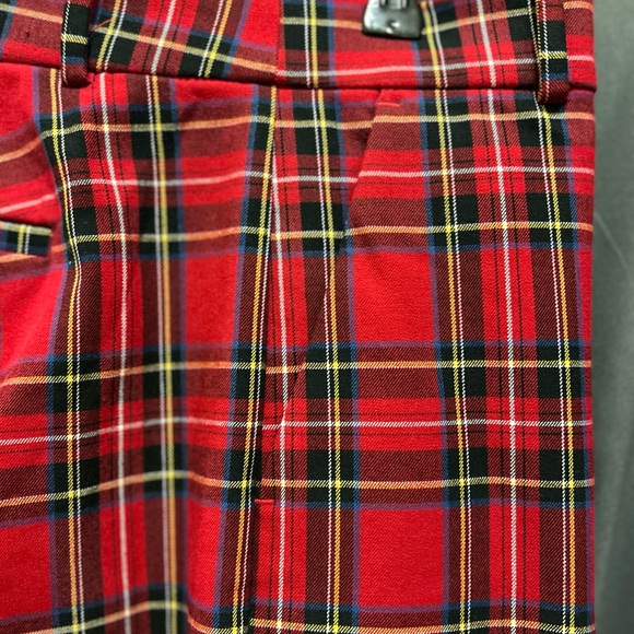 J. Crew Red Tartan Women's Trousers - Picture 7 of 9